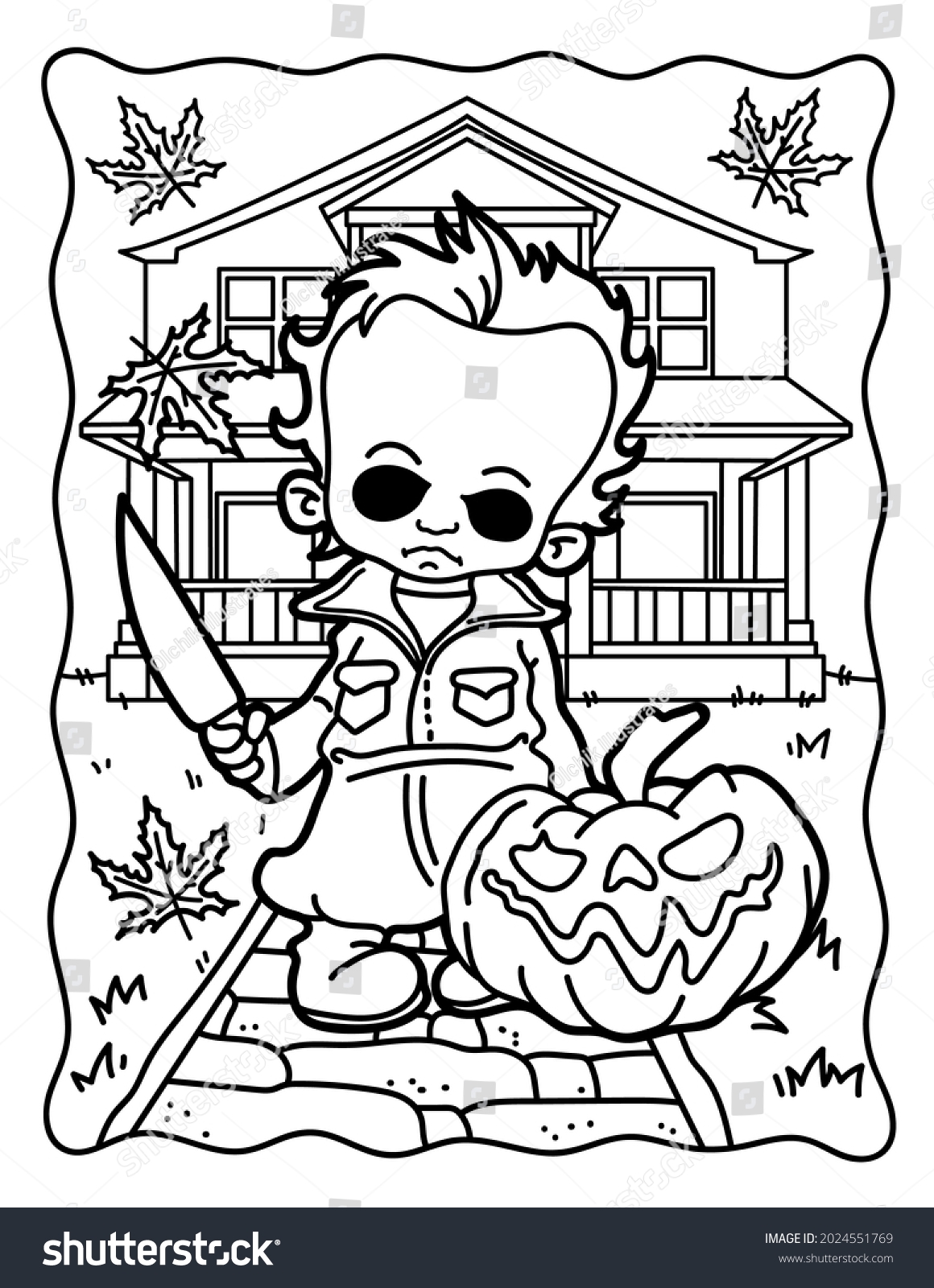 michael myers coloring pages