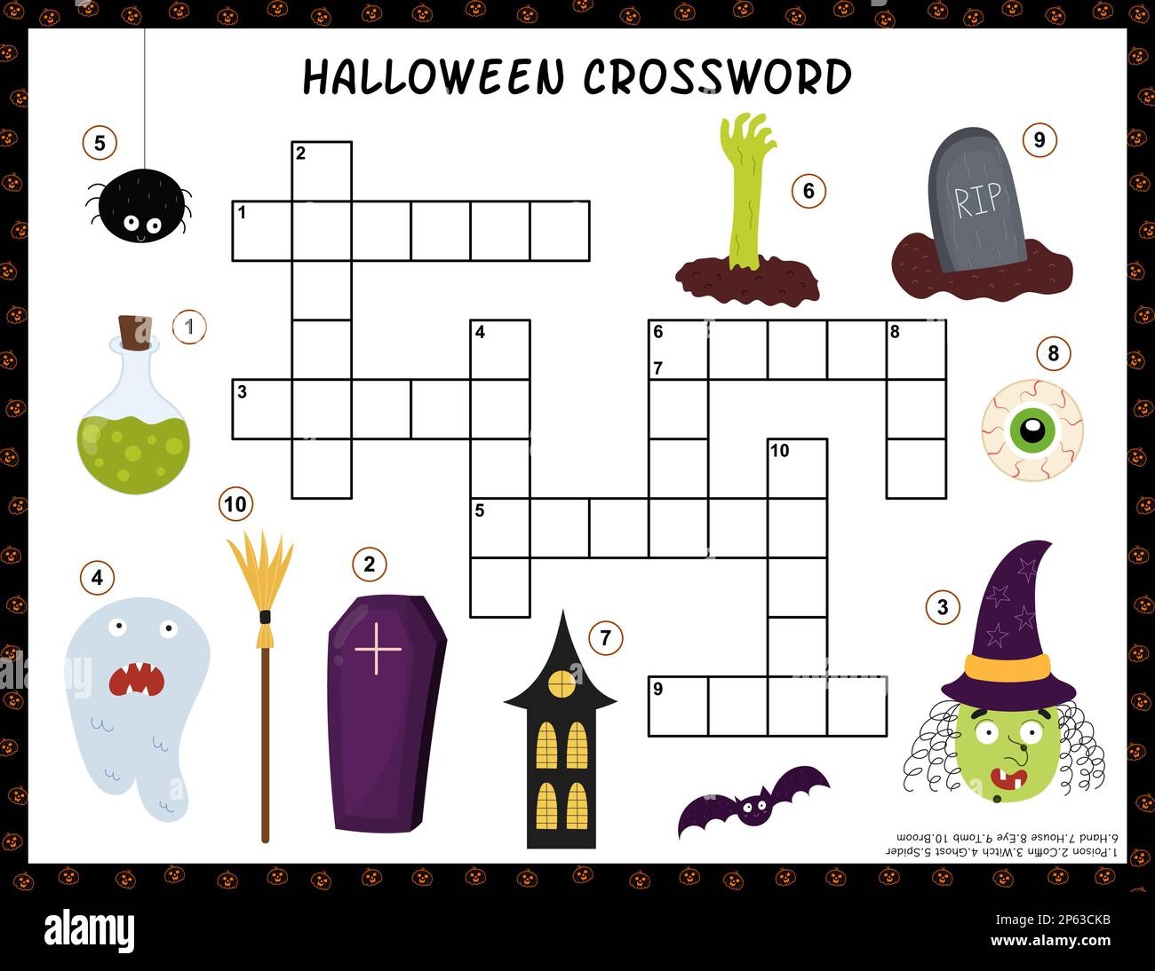 Halloween Crossword Activity Page For Kids Puzzle Game With Spooky Characters Stock Vector Image Art Alamy Halloween Crossword Activity Page For Kids Puzzle Game With Spooky Characters Stock Vector Image Art Alamy