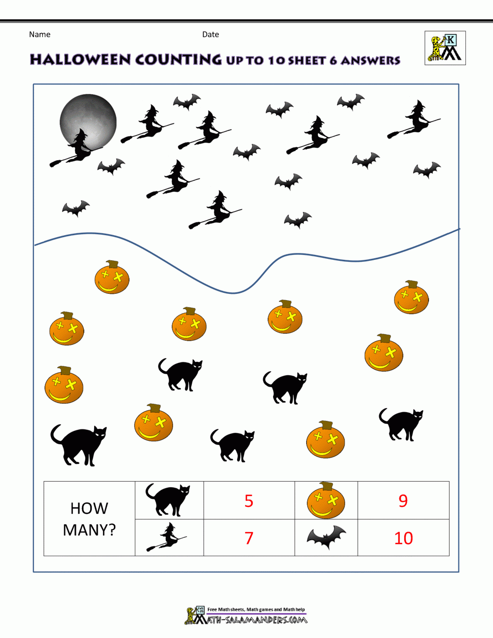 halloween activity sheets kindergarten
