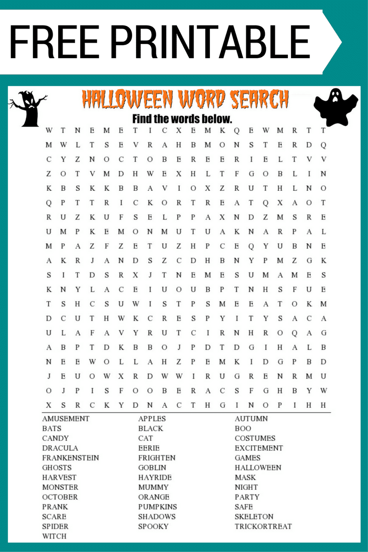 halloween word search printable free halloween word search printable free