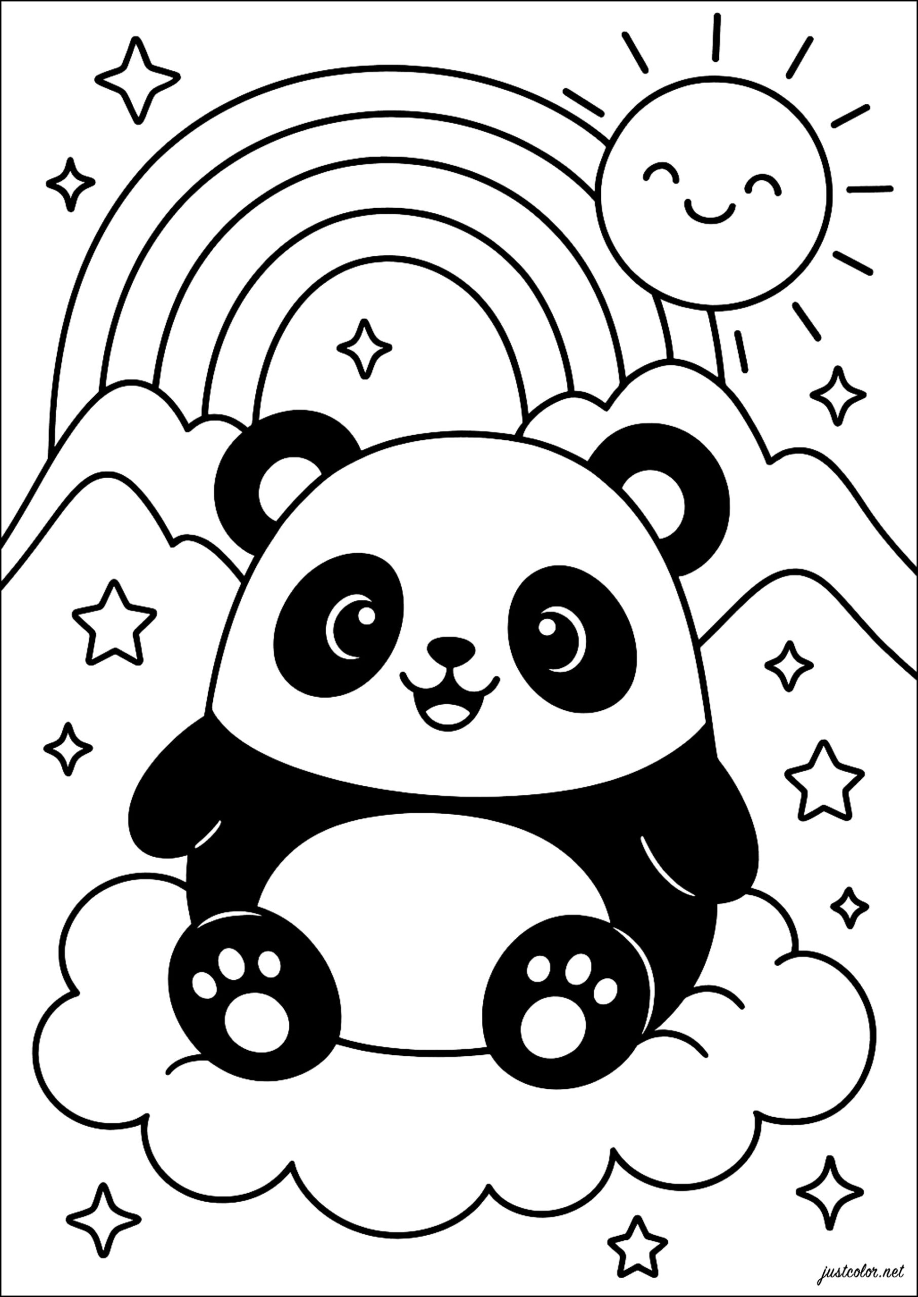 panda bear coloring page panda bear coloring page