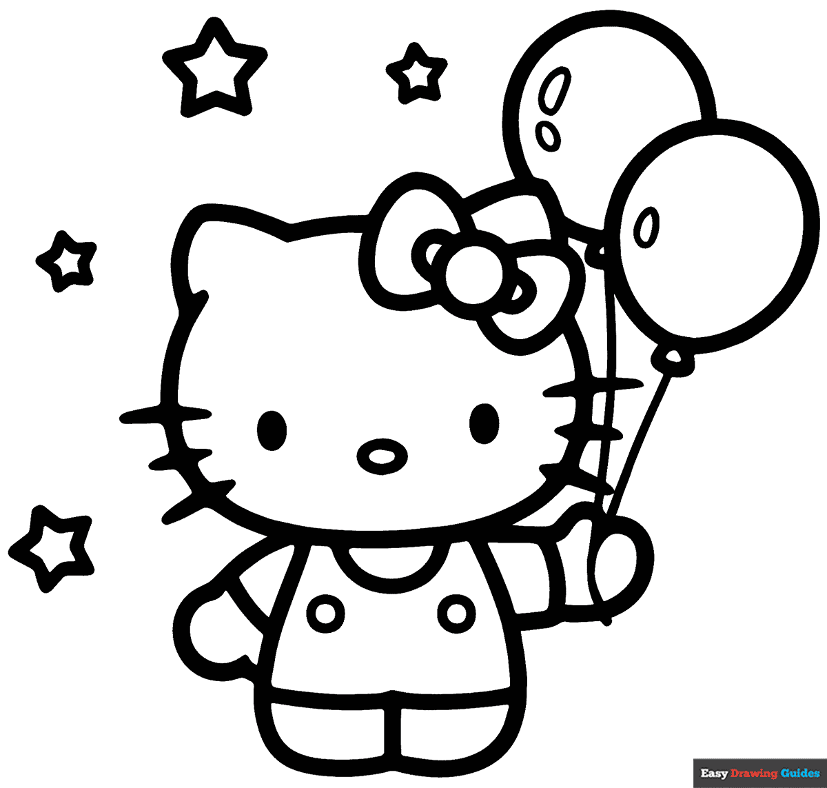 hello kitty coloring pages print