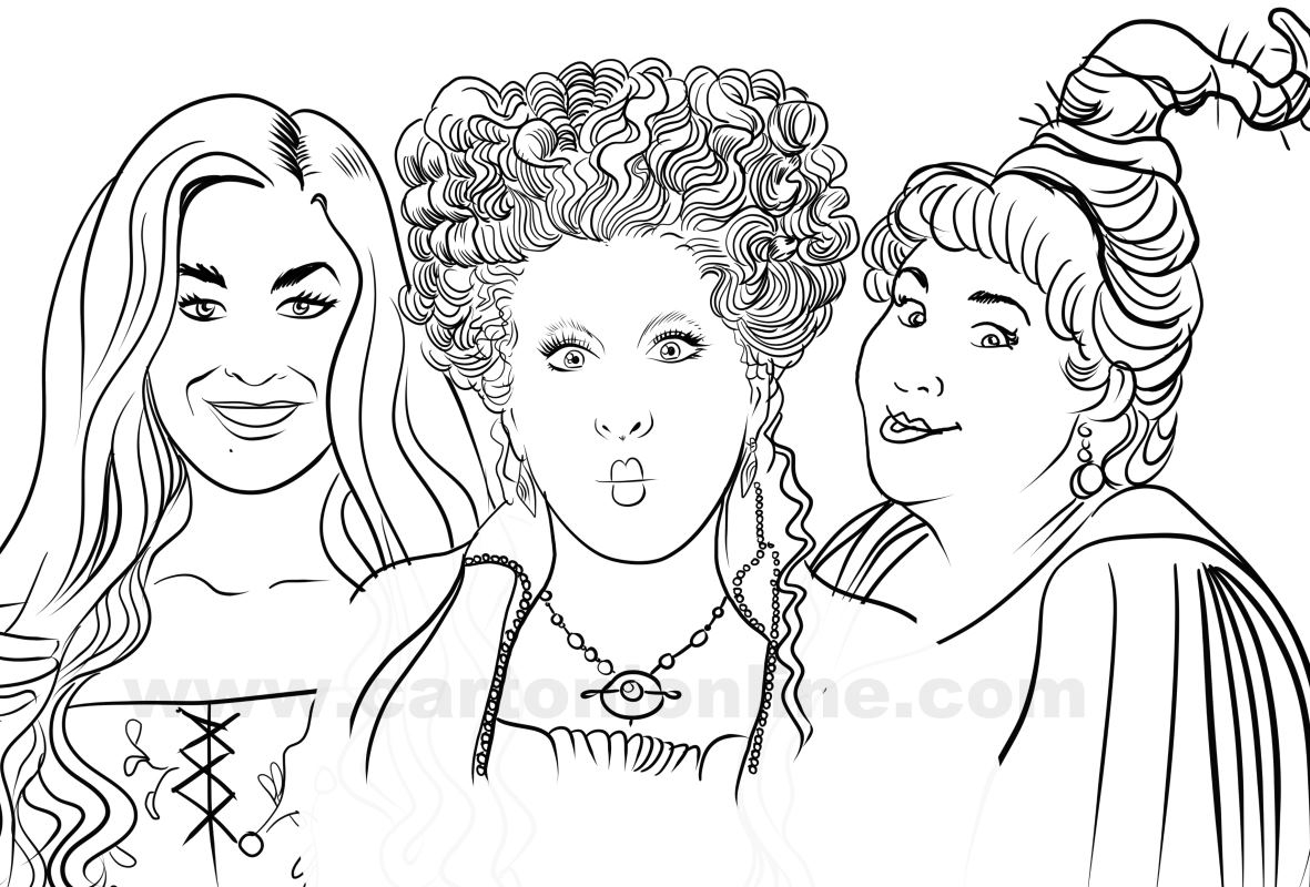 Hocus Pocus 02 From Hocus Pocus Coloring Page Hocus Pocus 02 From Hocus Pocus Coloring Page