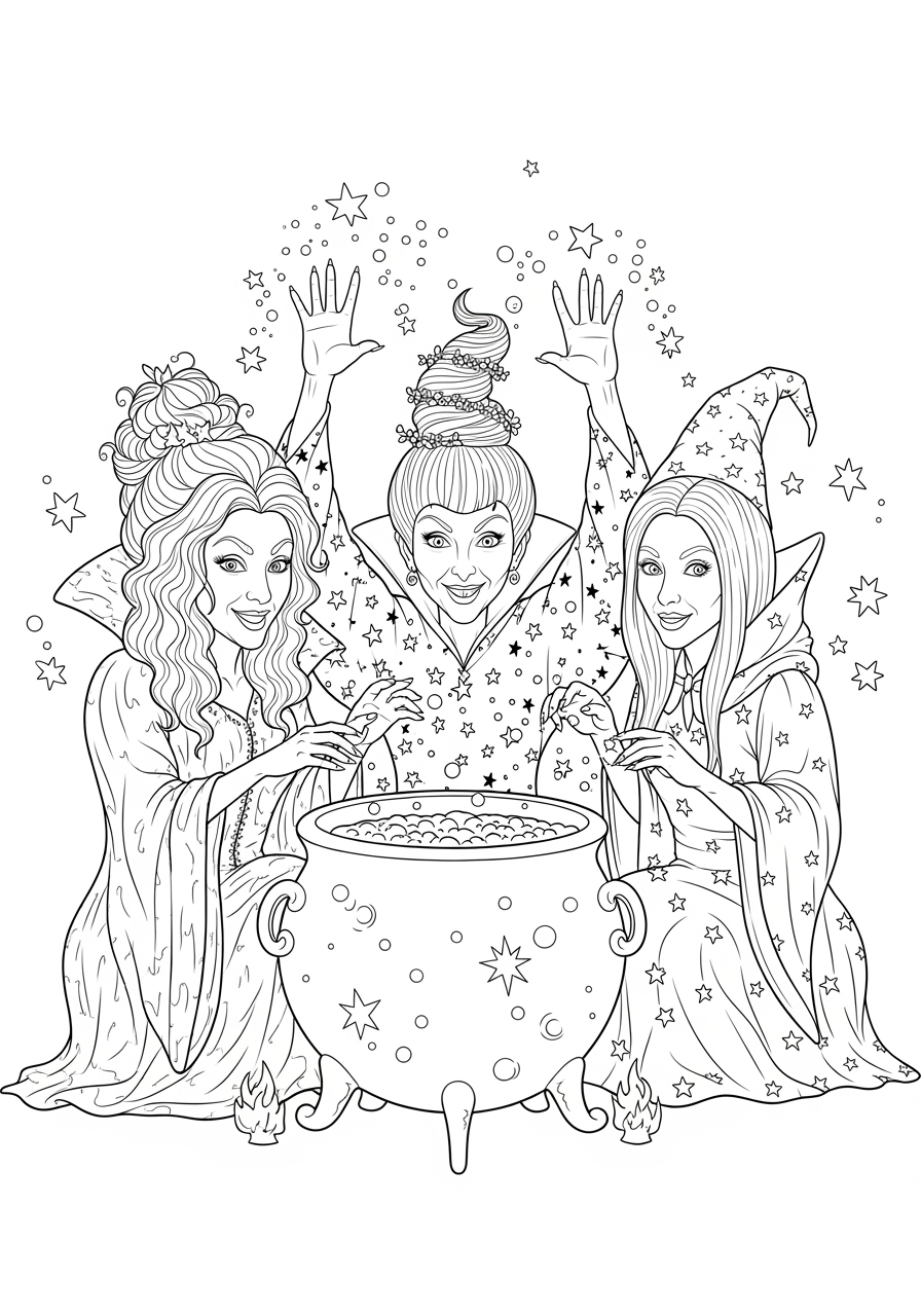 hocus pocus color pages hocus pocus color pages