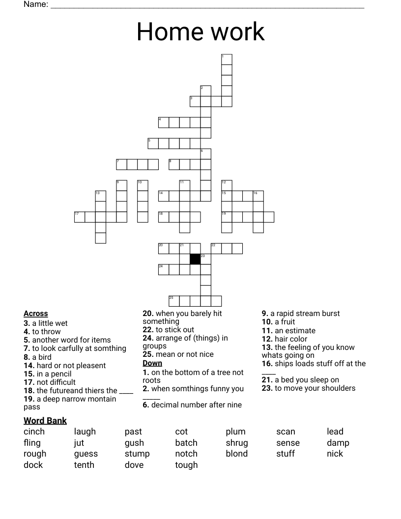 not working crossword not working crossword