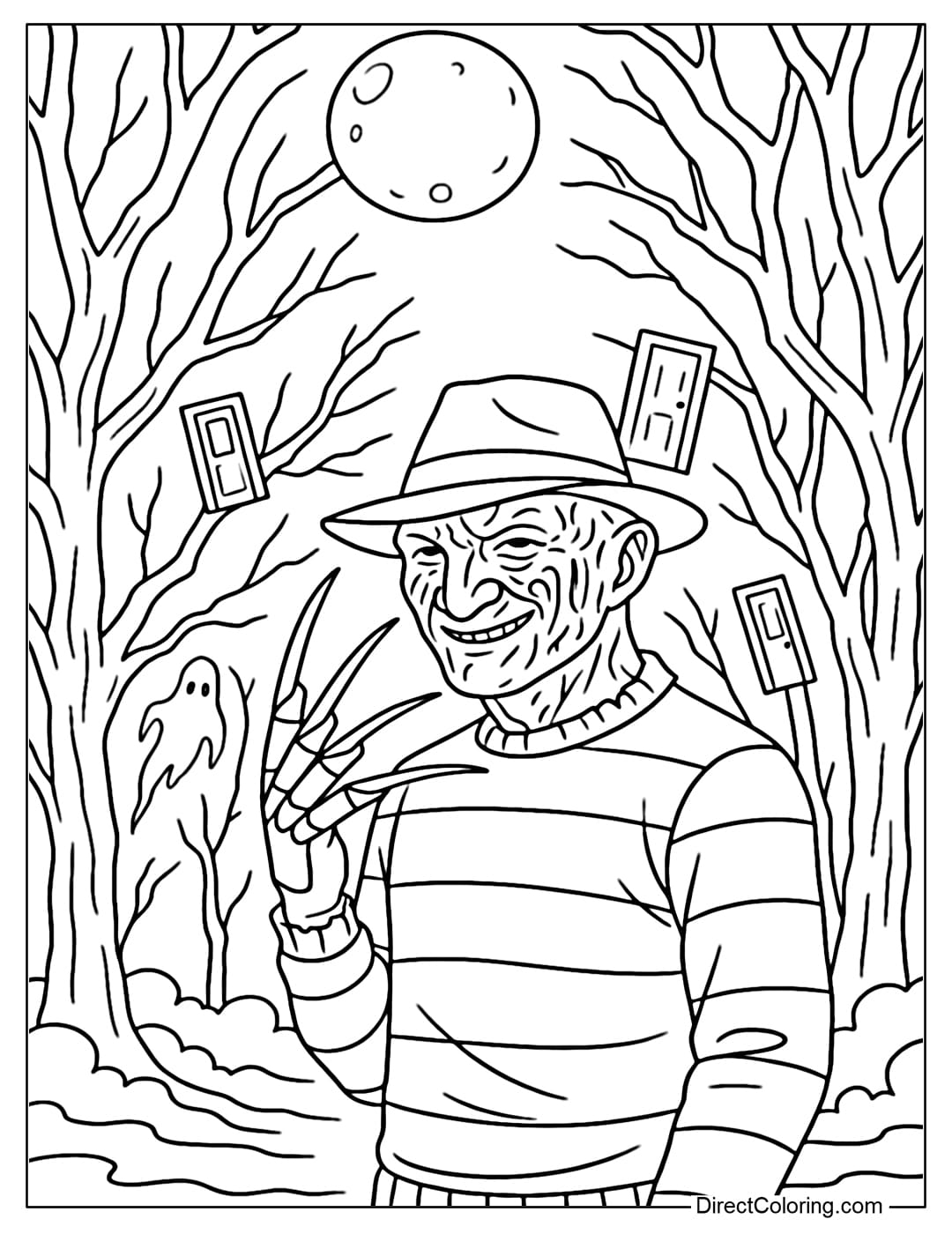 freddy krueger coloring pages