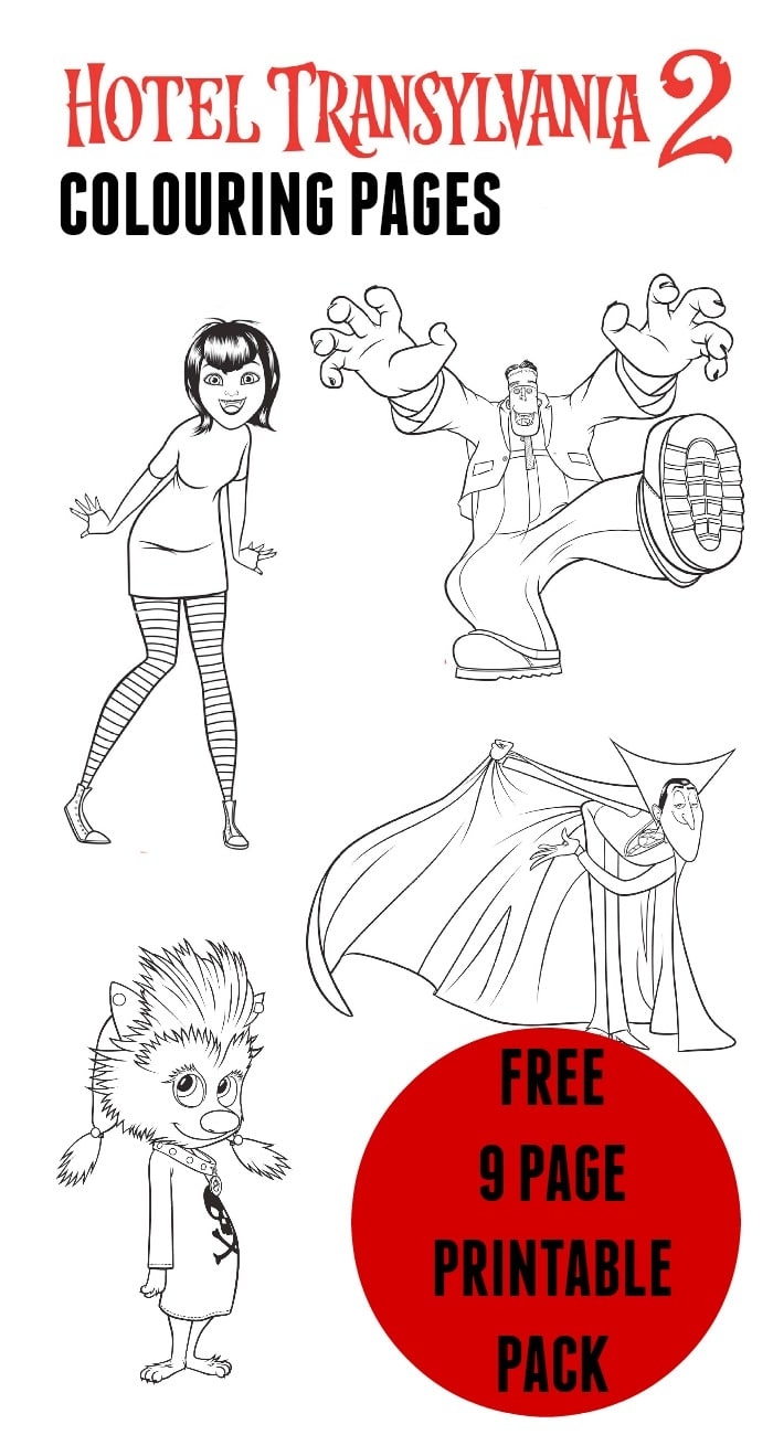 hotel transylvania coloring pages