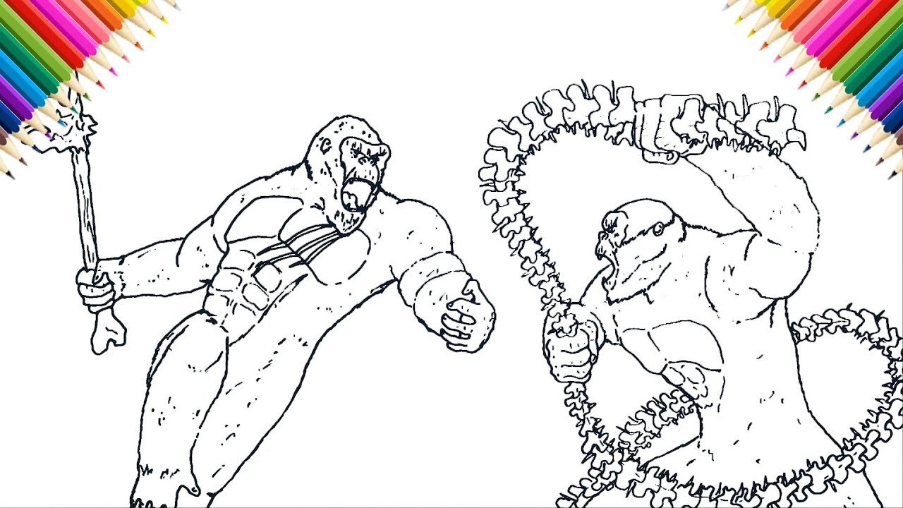 How To Draw Kong Vs Scar King Godzilla X Kong The New Empire YouTube