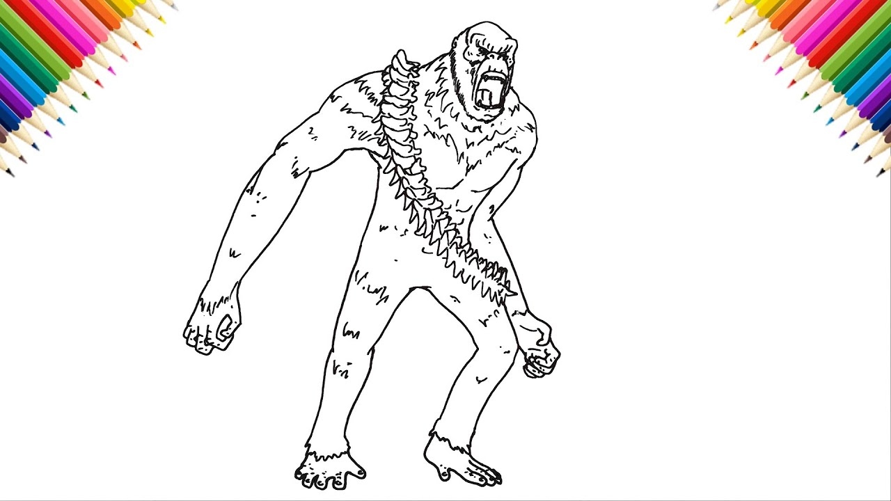 How To Draw Scar King full Body From Godzilla X Kong New Empire YouTube