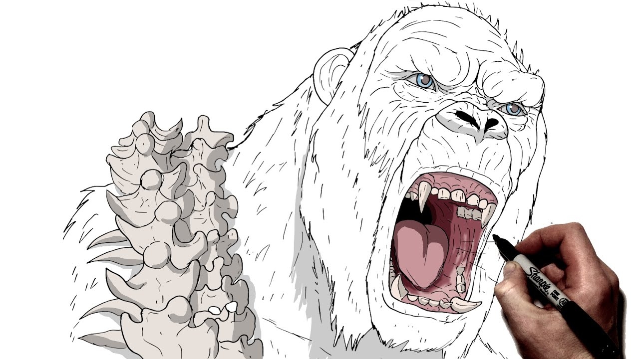 How To Draw Skar King Step By Step Godzilla X Kong New Empire YouTube
