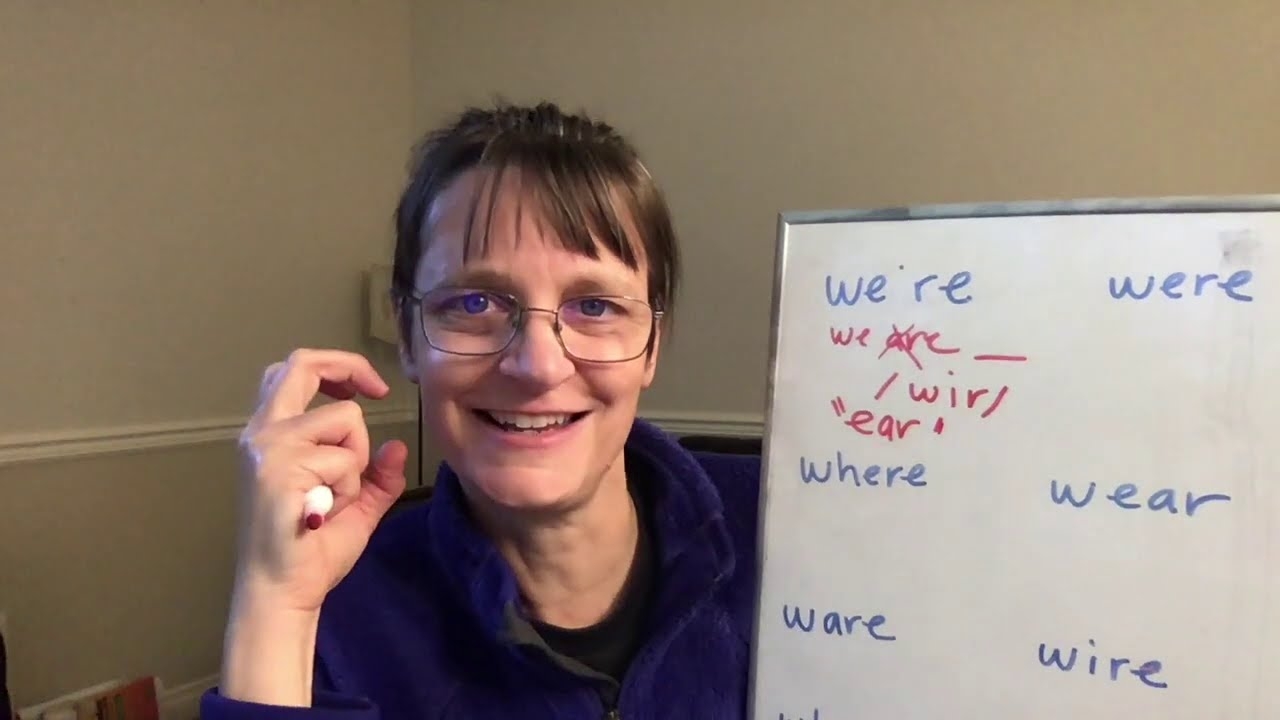 How To Pronounce We re Were Where Wear Ware Wire Why re Wore And War American English YouTube