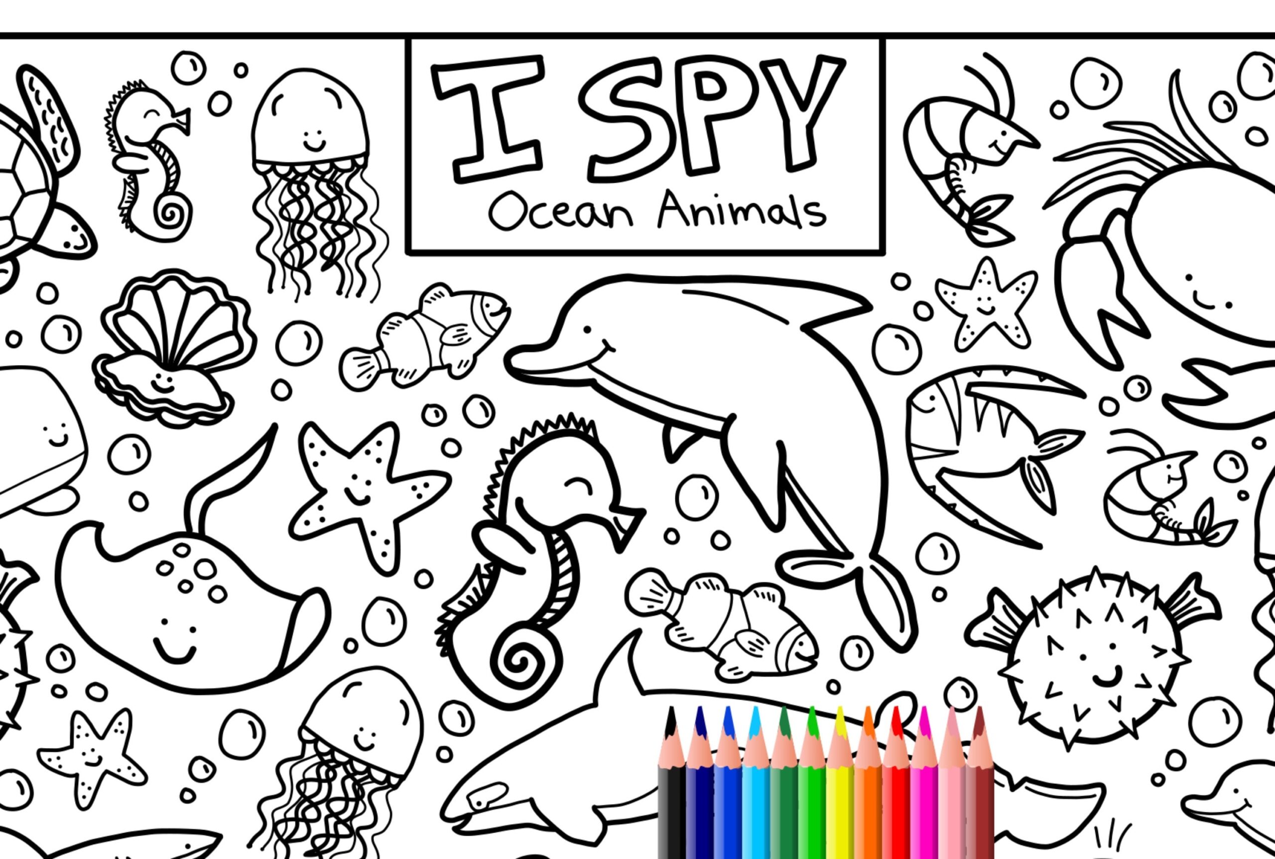 sea creatures coloring pages