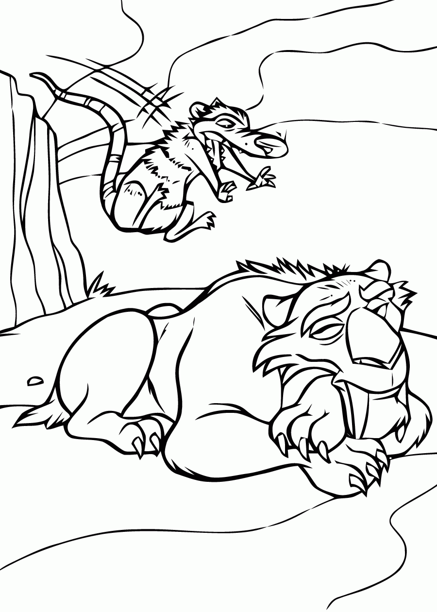 ice age coloring pages