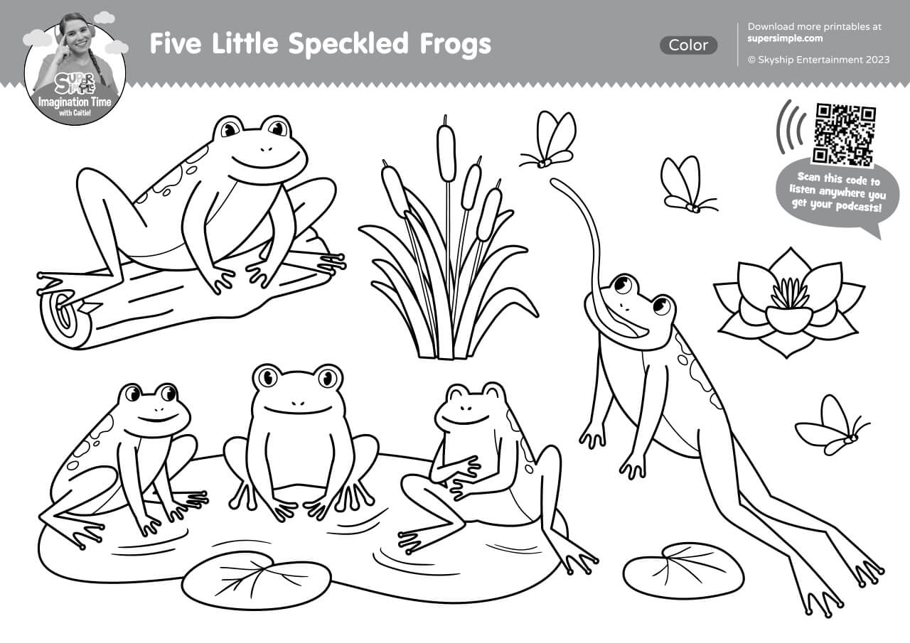 coloring book pages of frogs