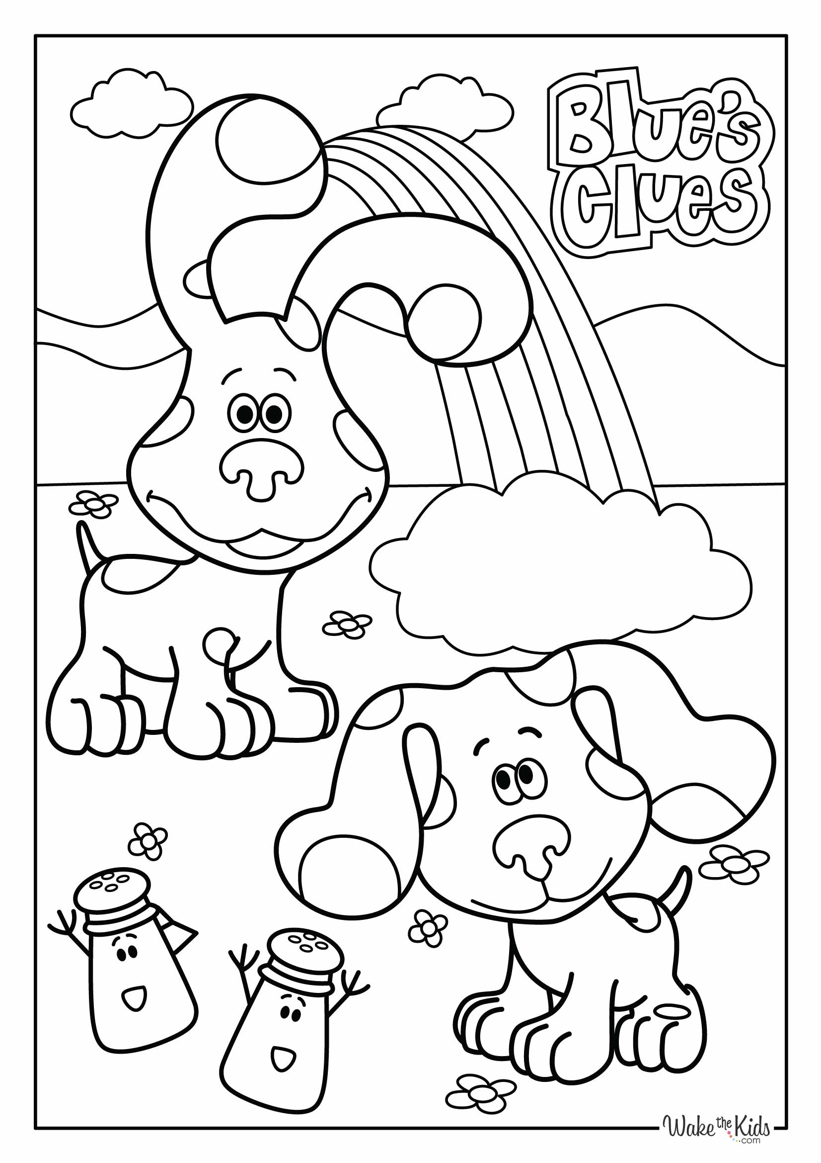blues clues coloring page