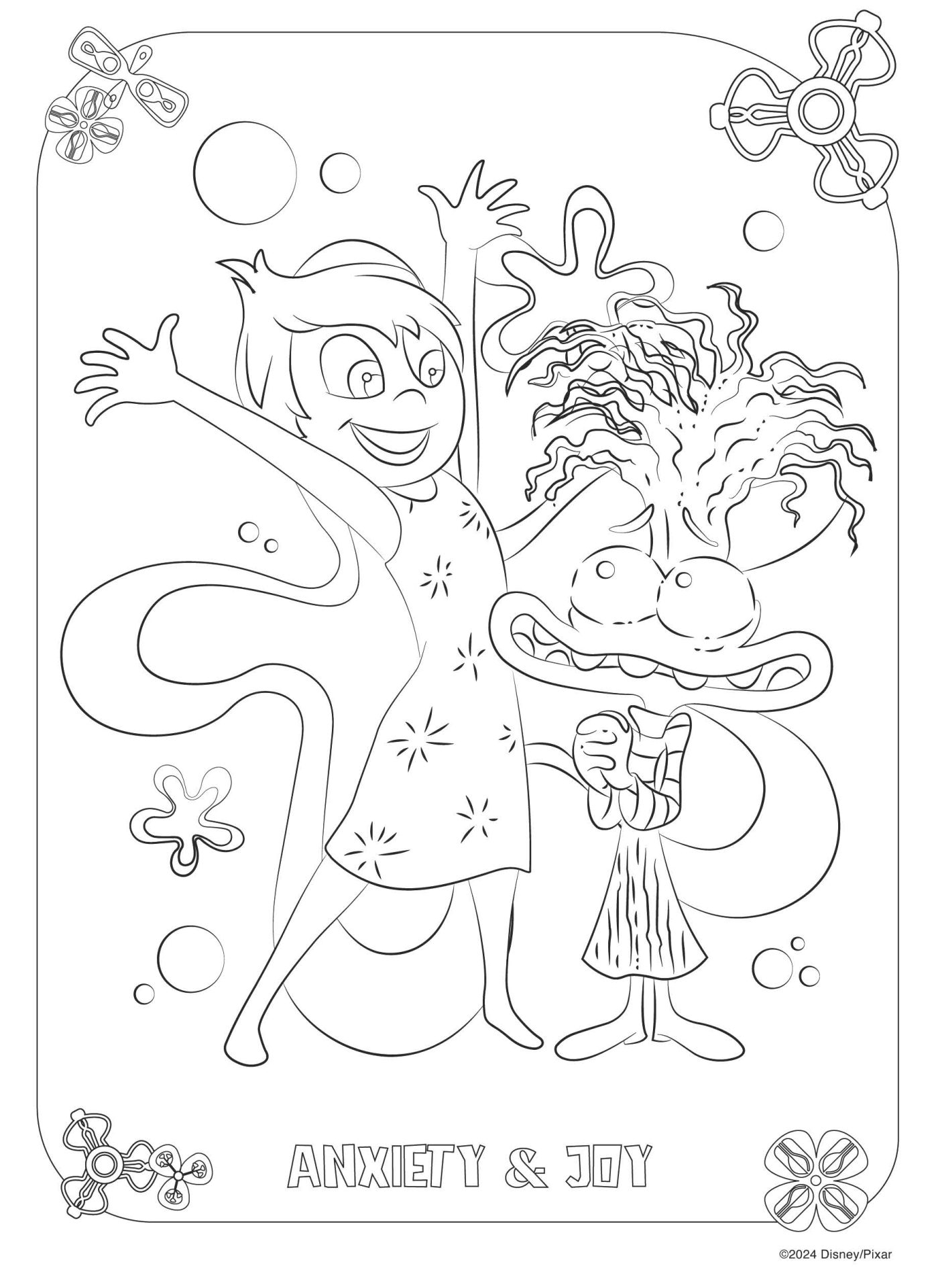 inside out 2 colouring pages inside out 2 colouring pages
