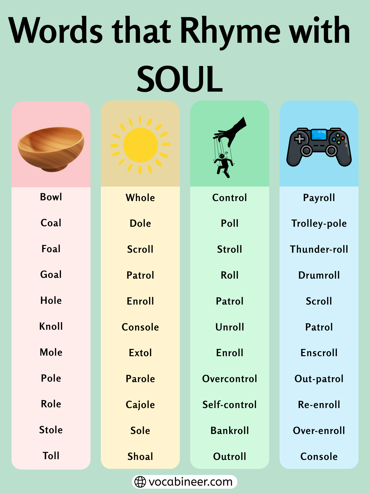 Inspiring Words That Rhyme With Soul 730 Poetic Rhymes Inspiring Words That Rhyme With Soul 730 Poetic Rhymes