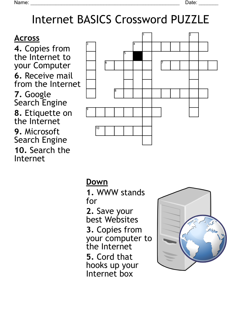 online letters crossword clue