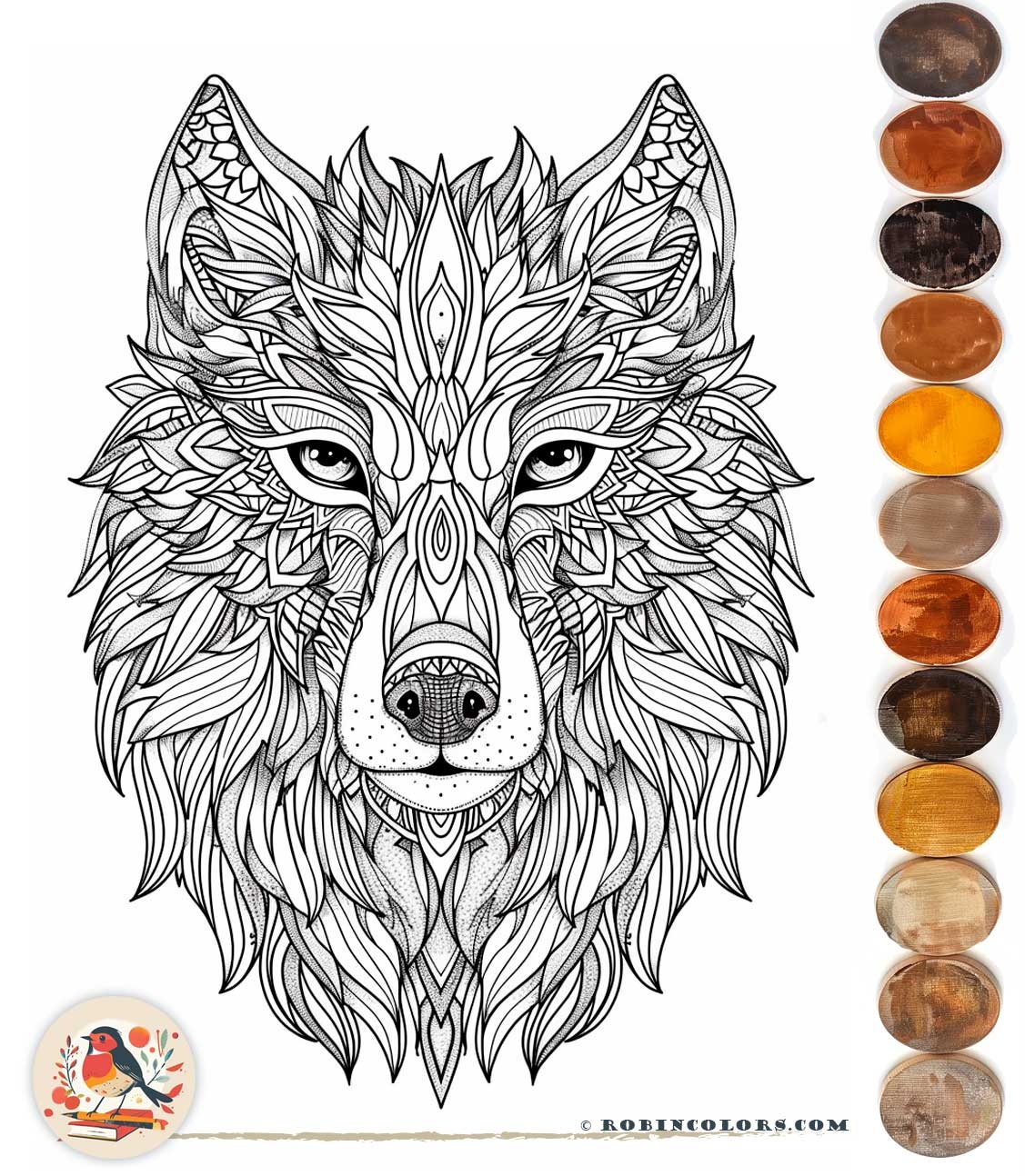 animal coloring sheets for adults