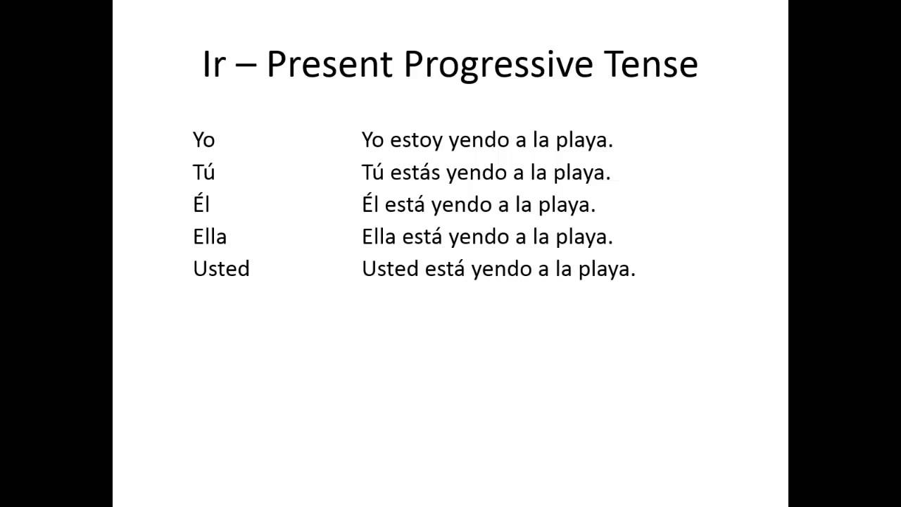 present progressive tense spanish present progressive tense spanish
