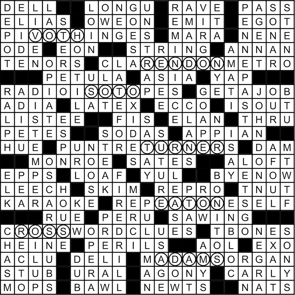 January 2020 Crossword Answer Key Washingtonian January 2020 Crossword Answer Key Washingtonian