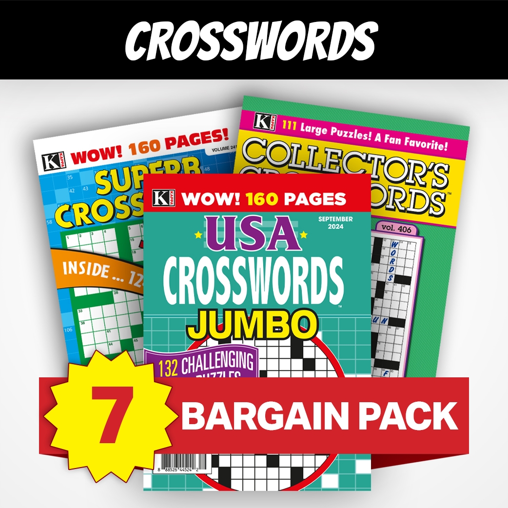 KAPPA BARGAIN PACKS 7 Crossword Magazines