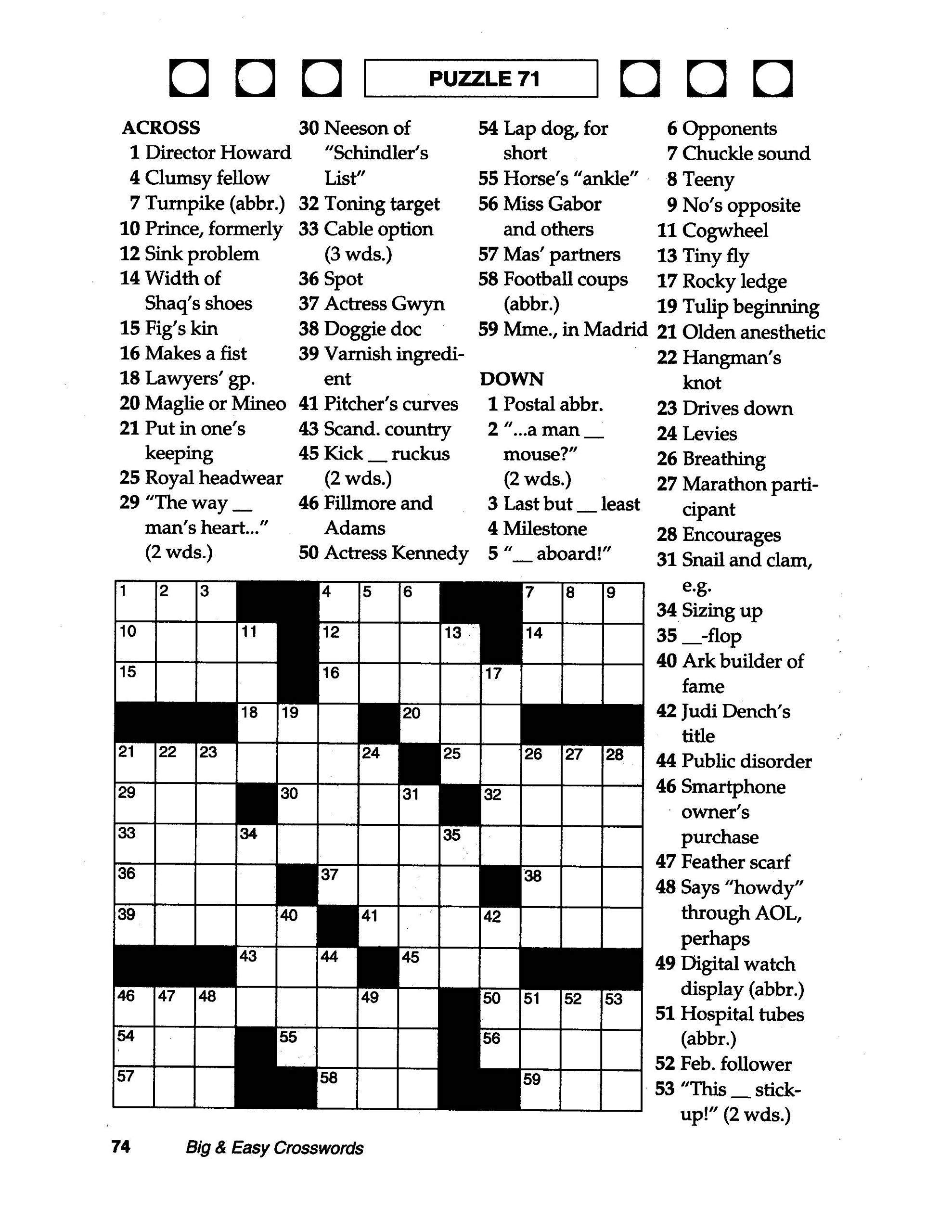 large print crossword puzzles for seniors large print crossword puzzles for seniors