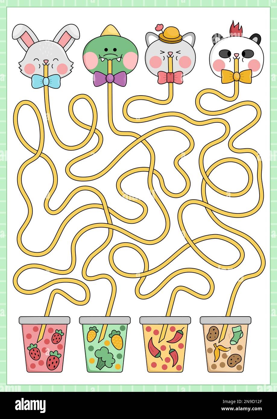 maze worksheets for kindergarten