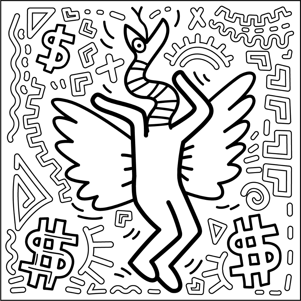 keith haring coloring pages keith haring coloring pages