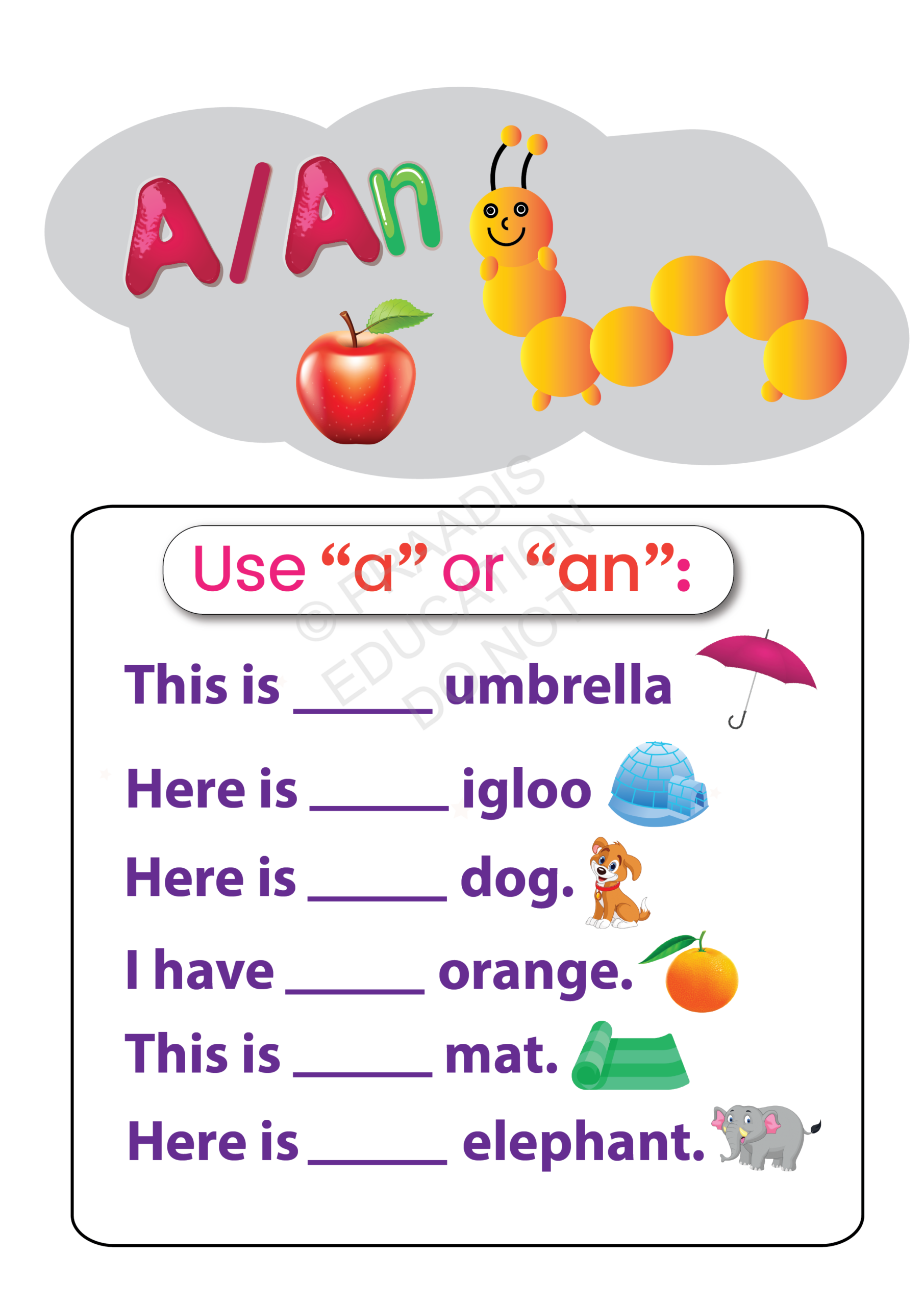 english worksheet for kg english worksheet for kg
