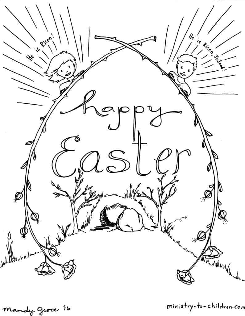 easter coloring pages for toddlers