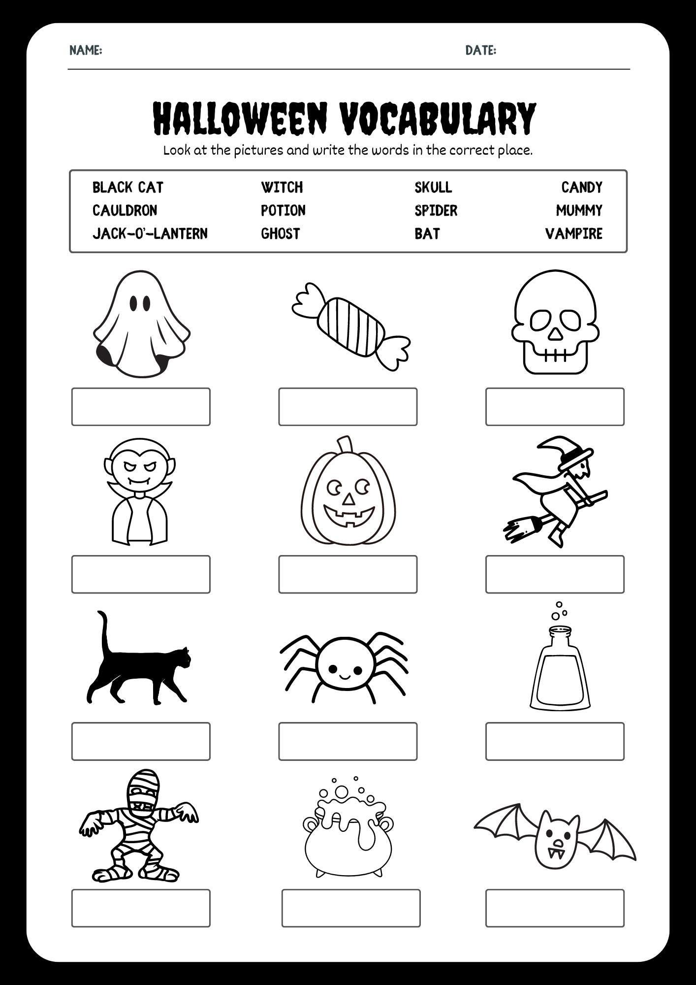 Kids Halloween Worksheet Kids Halloween Activity Halloween Vocabulary Sheet Kids Educational Worksheet Fun Printable Worksheet Etsy Kids Halloween Worksheet Kids Halloween Activity Halloween Vocabulary Sheet Kids Educational Worksheet Fun Printable Worksheet Etsy