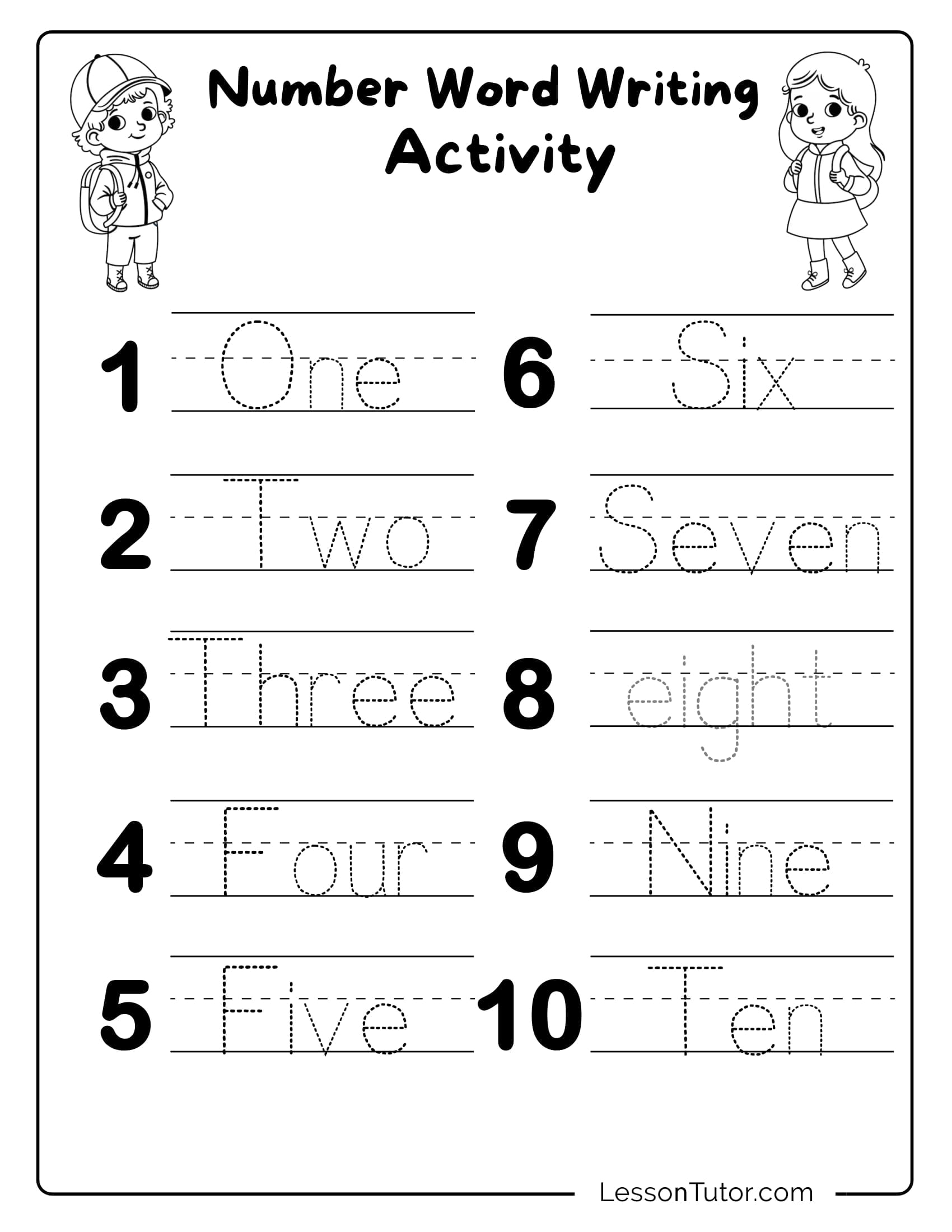 writing numbers for kindergarten writing numbers for kindergarten