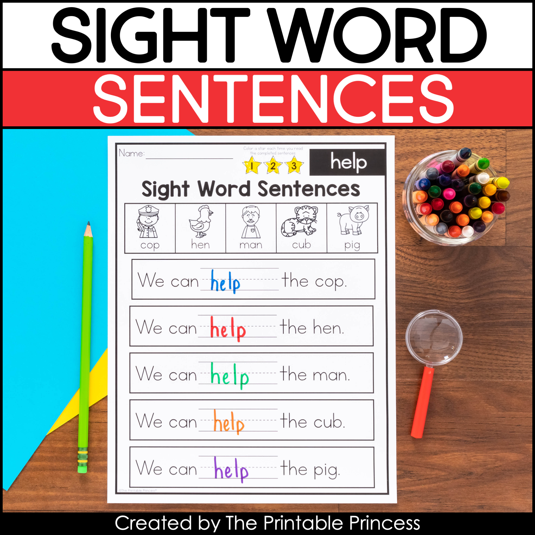 sight words for kindergarteners sight words for kindergarteners