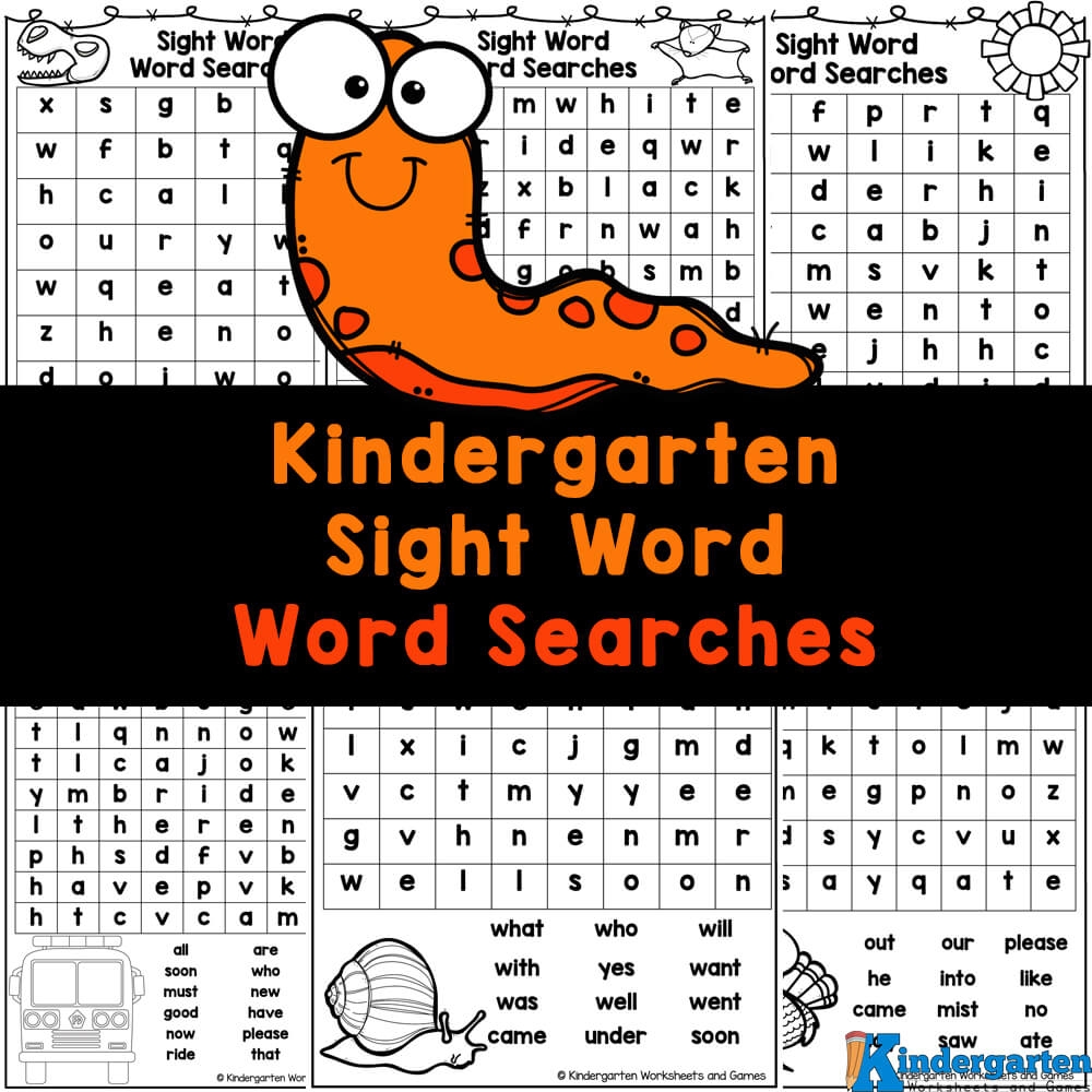 sight word search kindergarten sight word search kindergarten