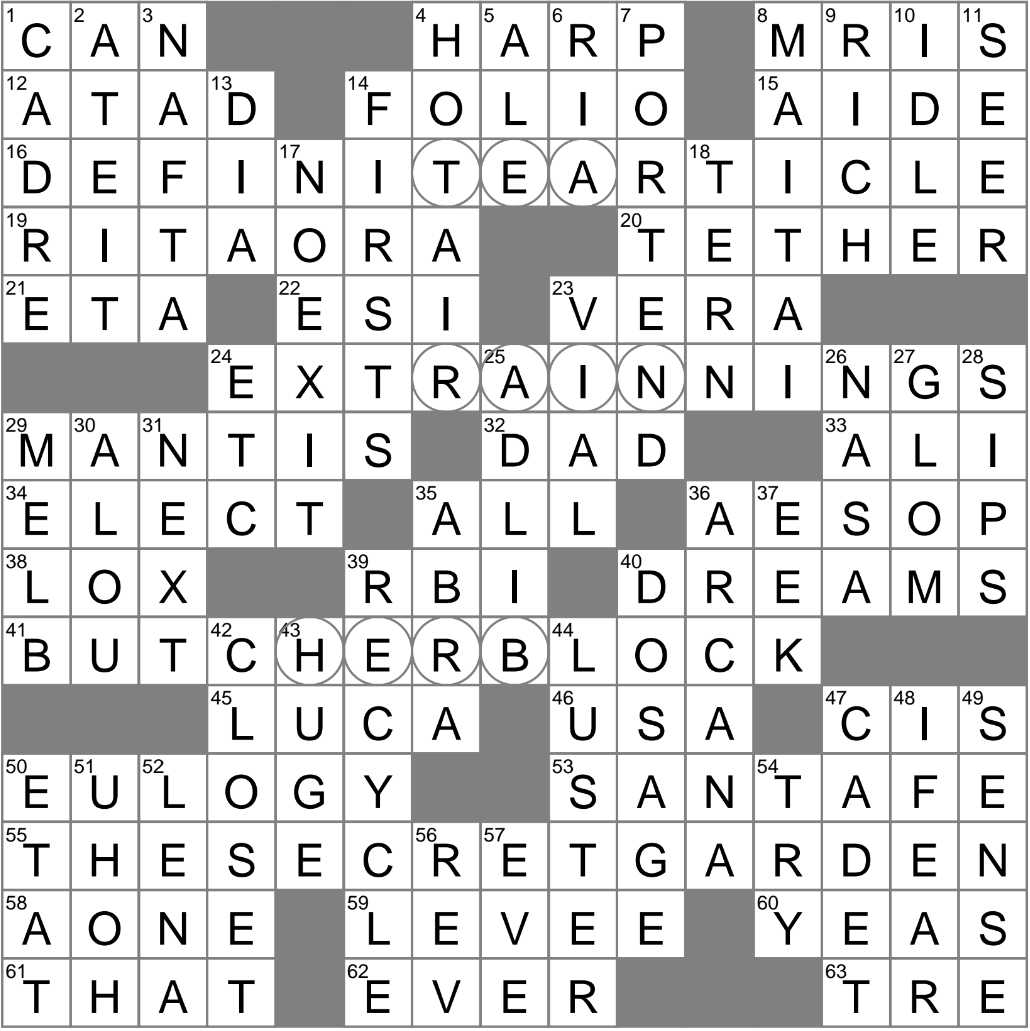 Large Paper Format Crossword Clue Archives LAXCrossword Large Paper Format Crossword Clue Archives LAXCrossword