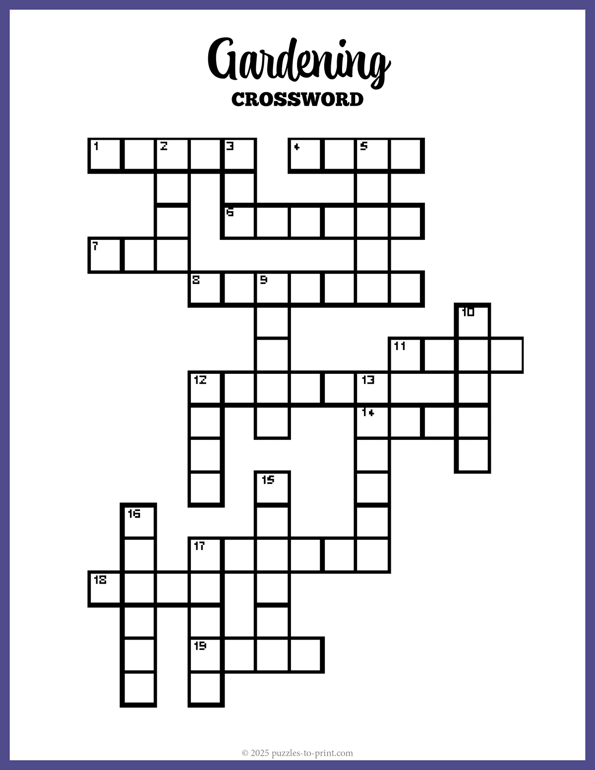 free large print crossword puzzles