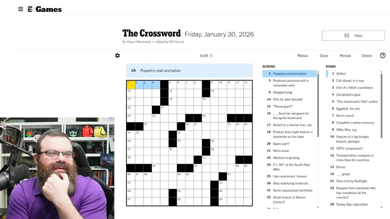 Learning Crossword Week 88 NYT Crossword Friday Jan 30th 2026 YouTube Learning Crossword Week 88 NYT Crossword Friday Jan 30th 2026 YouTube
