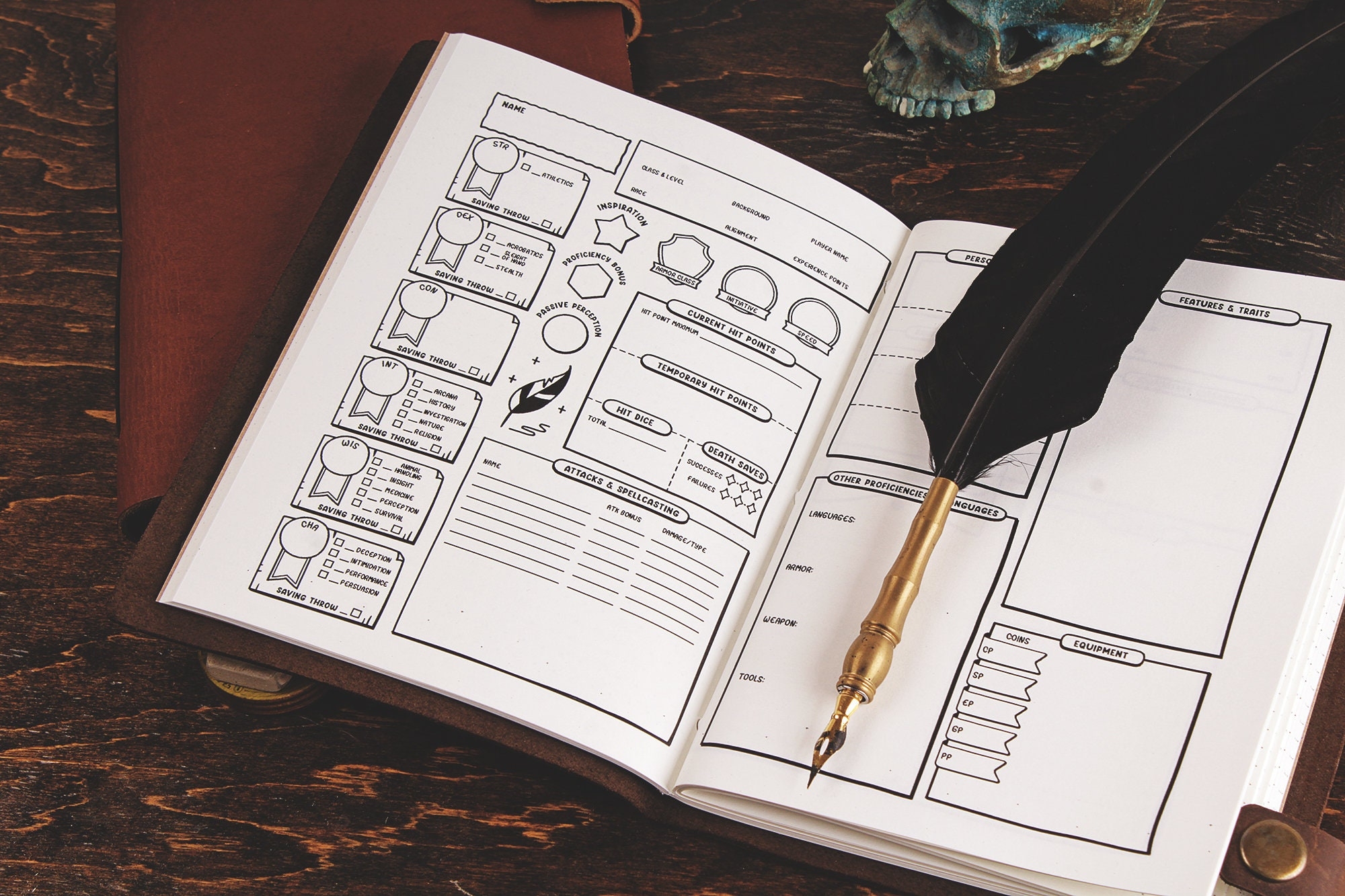 Leather Dnd Character Journal 5e Player Book Personalized Etsy Leather Dnd Character Journal 5e Player Book Personalized Etsy