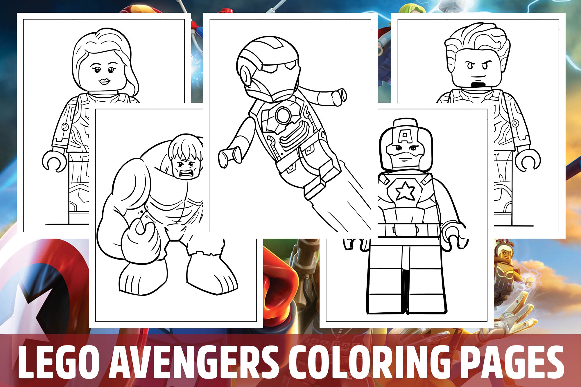 lego colouring in pages