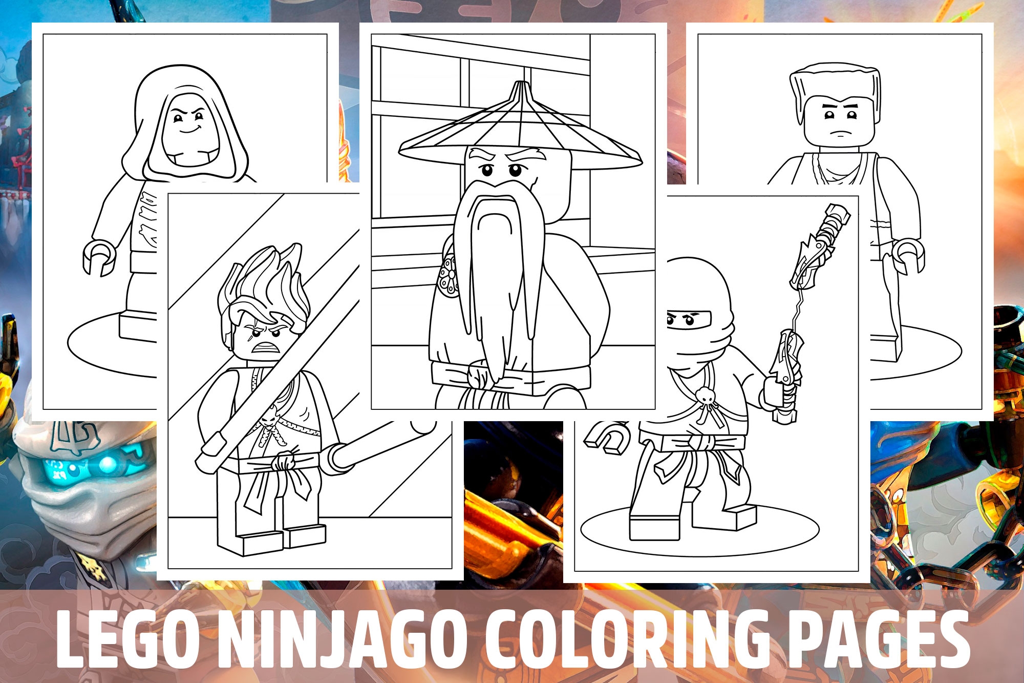 ninjago colouring in pages