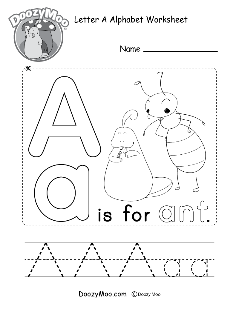 worksheets for letter a