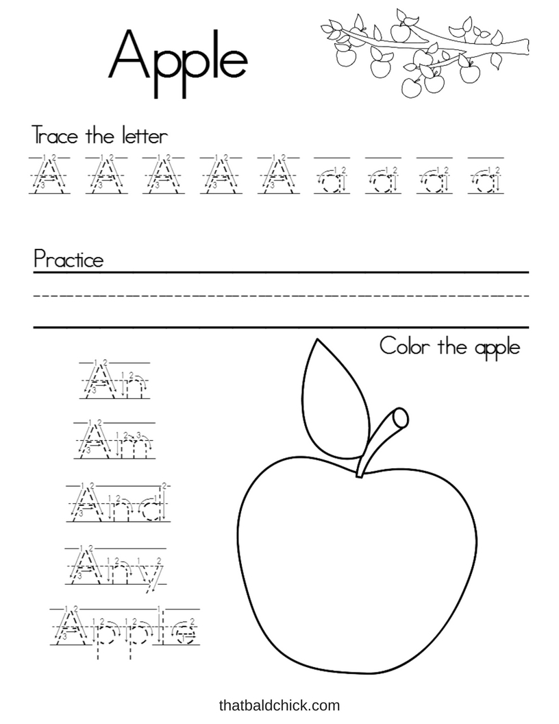 Letter A Alphabet Writing Practice Letter A Alphabet Writing Practice
