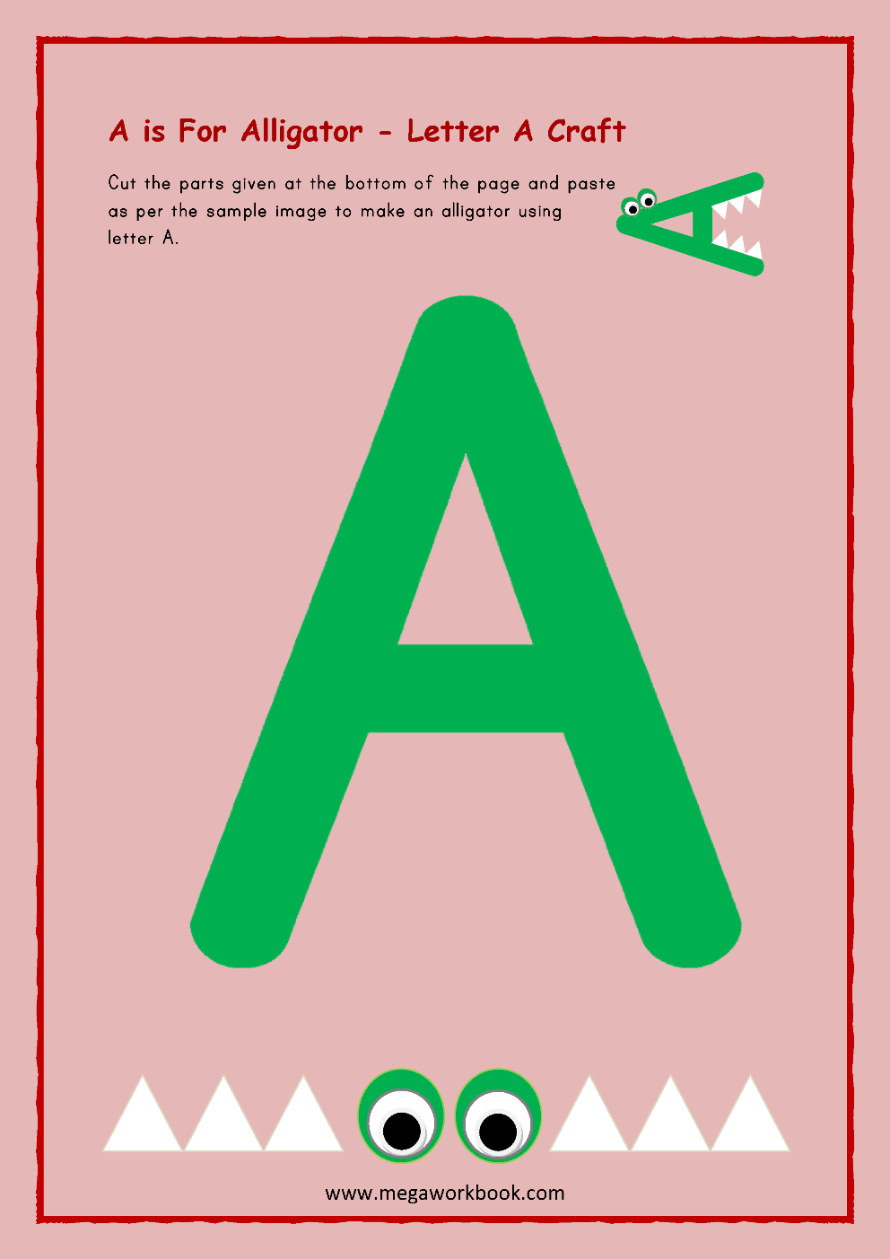 letter a activities for kindergarten