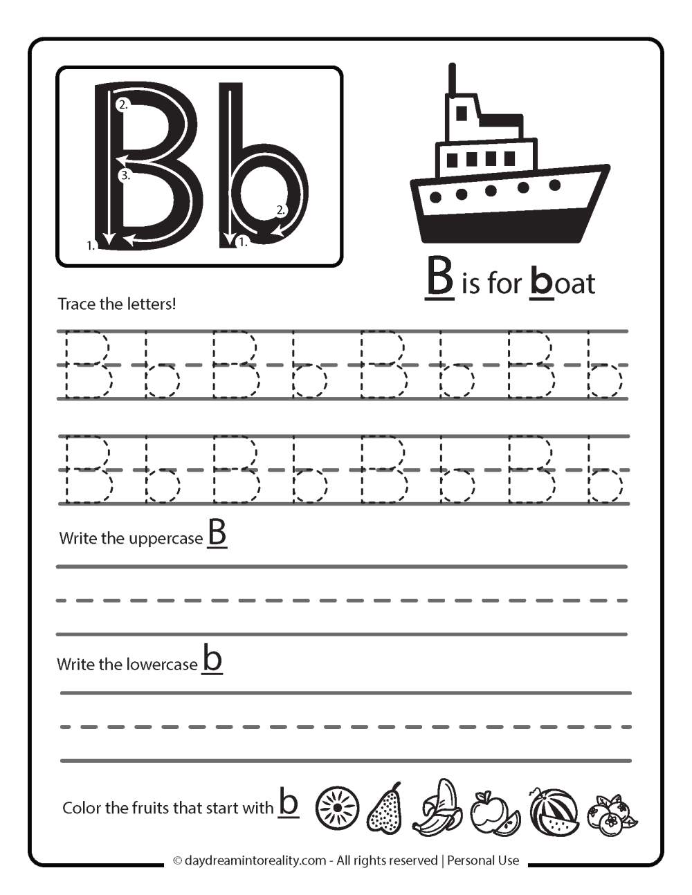 Letter B Worksheets 55 Free PDF Printables Daydream Into Reality Letter B Worksheets 55 Free PDF Printables Daydream Into Reality