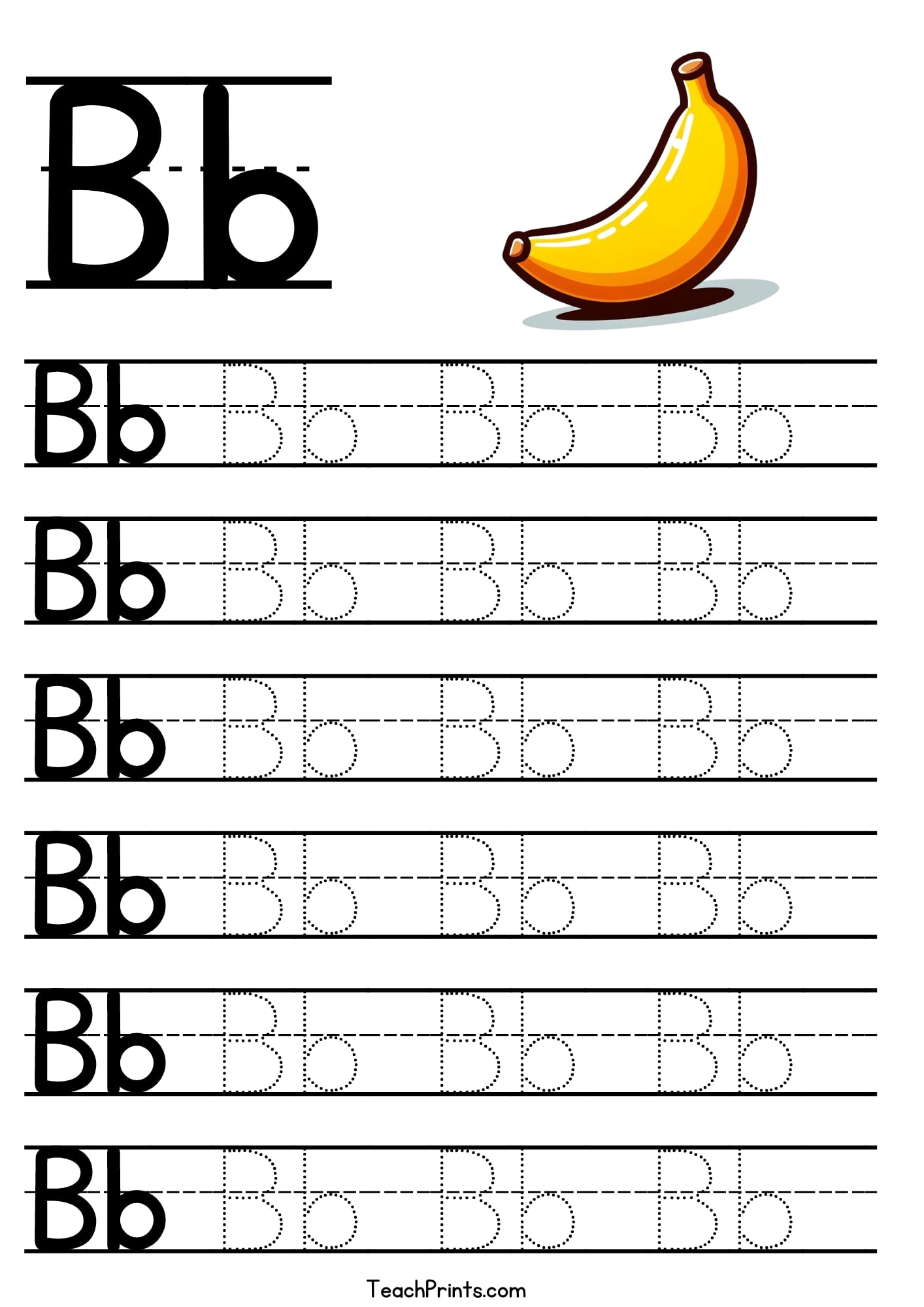Letter B Worksheets Tracing Jenny Printable
