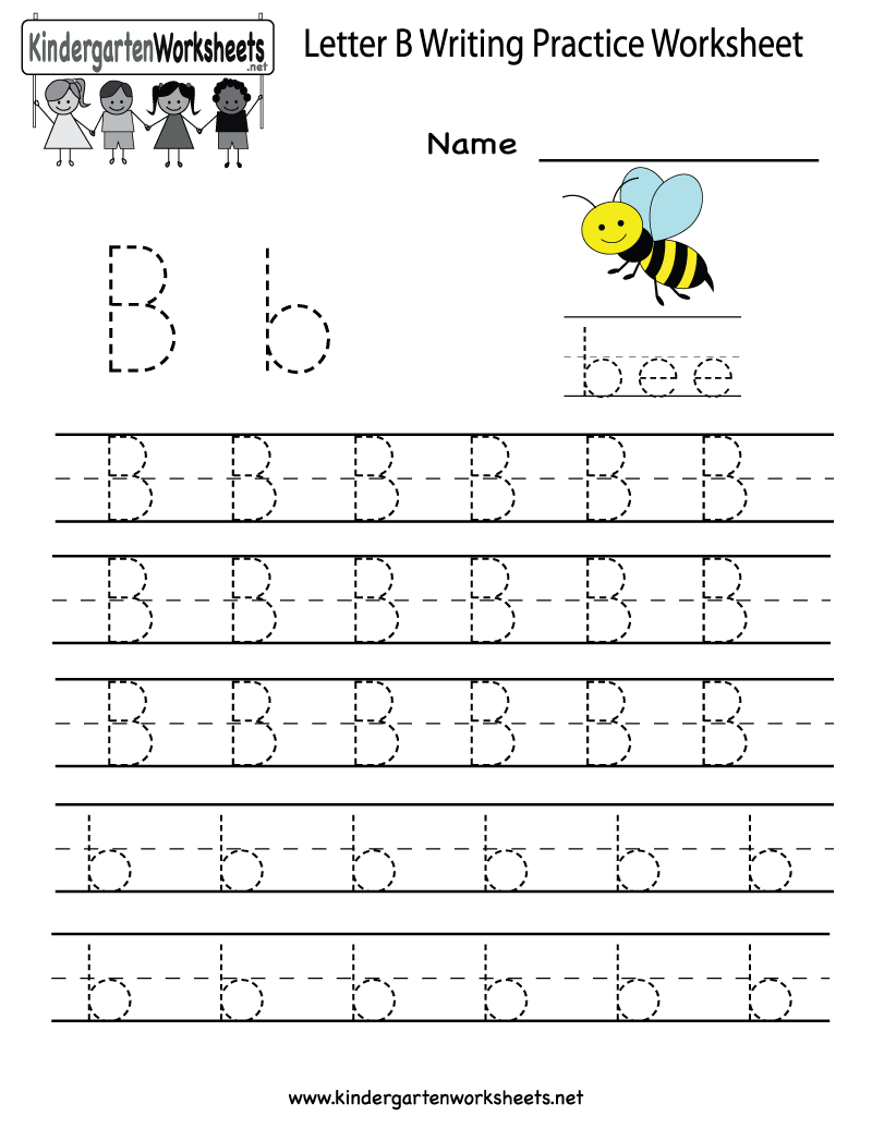 letter b practice sheets