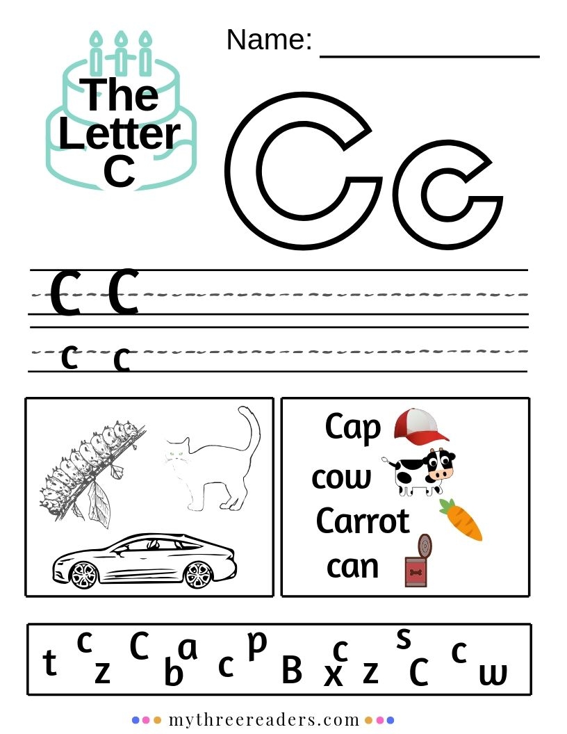Letter C Free Printable Worksheets Jenny Printable
