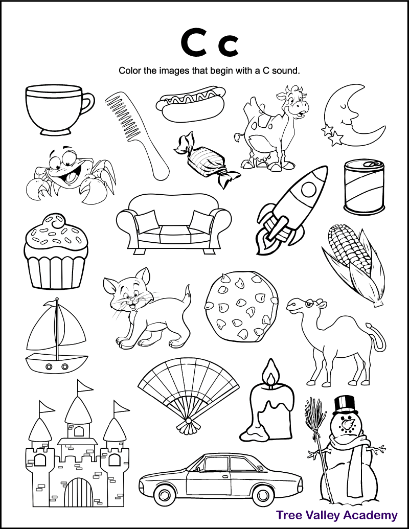 letter c activity sheets