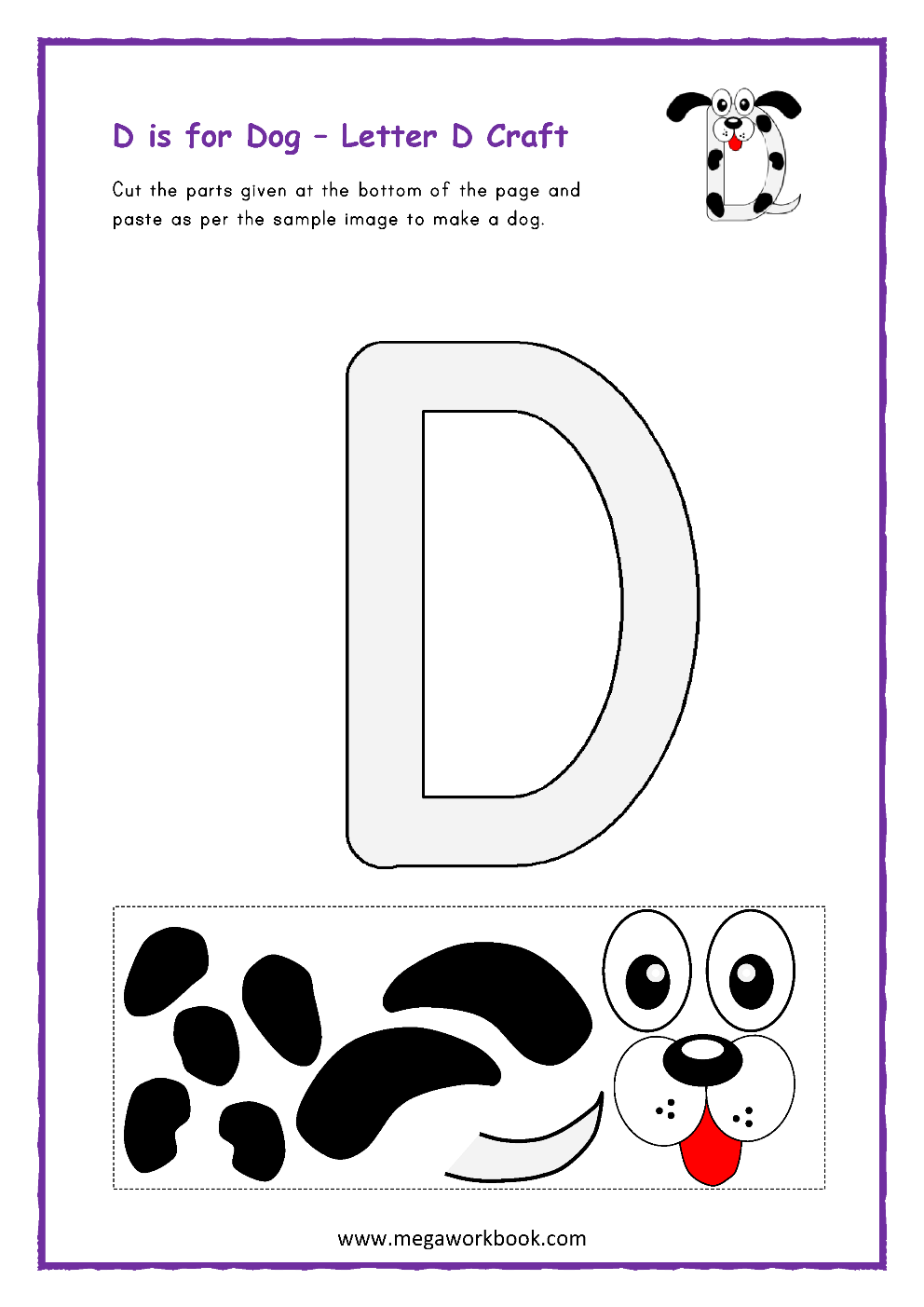 Letter D Activities Letter D Worksheets Letter D Activities For Preschoolers Letter D Printables MegaWorkbook
